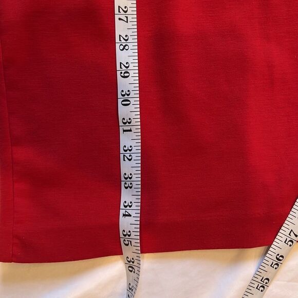 ALFRED SUNG Red Sheath Dress Size Small - Picture 8 of 10